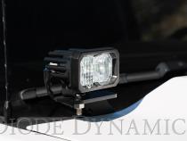 SS3 LED Ditch Light Kit for 2014-2019 Silverado/Sierra, Pro White Combo Diode Dynamics