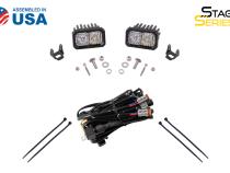 SS3 LED Ditch Light Kit for 2010-2021 Toyota 4Runner Sport White Combo Diode Dynamics