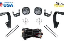 Stage Series 2in LED Ditch Light Kit for 2010-2021 Toyota 4Runner Sport White Combo Diode Dynamics