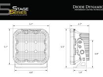 SS5 LED Pod Sport White Driving Pair Diode Dynamics