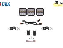 SS5 Sport Universal CrossLink 3-Pod Lightbar White Combo Diode Dynamics