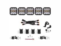 SS5 Sport Universal CrossLink 5-Pod Lightbar White Combo Diode Dynamics