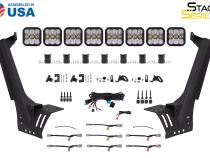 Jeep JL SS5 Sport CrossLink Windshield White Combo Lightbar Kit Diode Dynamics
