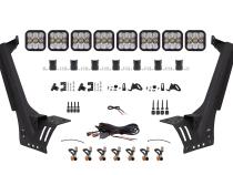 Jeep JL SS5 Sport CrossLink Windshield White Combo Lightbar Kit Diode Dynamics