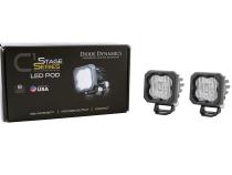 Stage Series C1 LED Pod White SAE Fog Standard ABL Pair Diode Dynamics