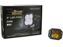 SS3 Sport ABL Yellow SAE Fog Flush Single Diode Dynamics