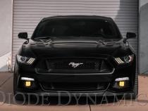 SS3 LED Fog Light Kit for 2015-2017 Ford Mustang Yellow SAE Fog Sport w/ Backlight Diode Dynamics