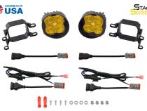 SS3 LED Fog Light Kit for 2012-2016 Toyota Prius V Yellow SAE Fog Sport w/ Backlight Diode Dynamics