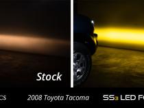SS3 LED Fog Light Kit for 2005-2011 Toyota Tacoma White SAE Fog Sport w/ Backlight Diode Dynamics