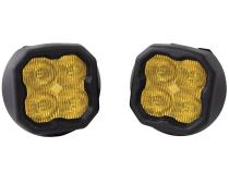 SS3 LED Fog Light Kit for 2007-2013 Chevrolet Avalanche Yellow SAE Fog Max w/ Backlight Diode Dynamics