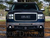 SS3 LED Fog Light Kit for 2007-2013 GMC Sierra 1500 Yellow SAE Fog Pro w/ Backlight Diode Dynamics