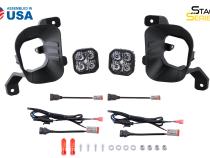 SS3 LED Fog Light Kit for 2019-2021 Ram 1500 Classic White SAE Fog Sport w/ Backlight Diode Dynamics