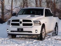 SS3 LED Fog Light Kit for 2013-2018 Ram 1500 White SAE Fog Pro w/ Backlight Diode Dynamics