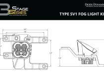 SS3 Max Type SV1 Kit ABL Yellow SAE Fog Diode Dynamics