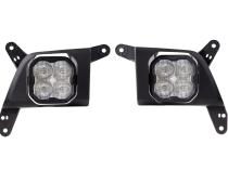 SS3 LED Fog Light Kit for 2019-2021 Chevrolet Silverado 1500 White SAE Fog Max w/ Backlight Diode Dynamics