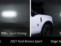 Stage Series 2in LED Ditch Light Kit for 2021 Ford Bronco Sport, Pro White Combo Diode Dynamics