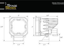 SSC1 Type FBS LED Fog Light Kit White SAE Fog Diode Dynamics