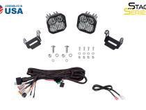 SS3 LED Ditch Light Kit for 2021 Ford Bronco, Pro White Combo Diode Dynamics