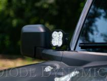 SS3 LED Ditch Light Kit for 2021 Ford Bronco, Pro White Combo Diode Dynamics
