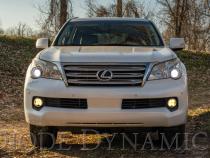 SS3 LED Fog Light Kit for 2010-2013 Lexus GX460, White SAE Fog Sport with Backlight Diode Dynamics