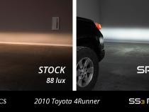 SS3 LED Fog Light Kit for 2010-2013 Toyota 4Runner, White SAE Fog Sport with Backlight Diode Dynamics