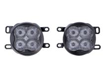 SS3 LED Fog Light Kit for 2012-2014 Toyota Prius, White SAE Fog Sport with Backlight Diode Dynamics