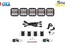 SS5 Sport Universal CrossLink 5-Pod Lightbar Yellow Driving Diode Dynamics