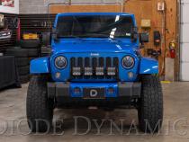 Jeep JK SS5 4-Pod CrossLink Grille Lightbar Kit Sport White Combo Diode Dynamics