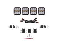 SS5 Pro Universal CrossLink 4-Pod Lightbar White Combo Diode Dynamics