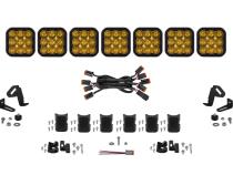 SS5 Pro Universal CrossLink 7-Pod Lightbar Yellow Driving Diode Dynamics