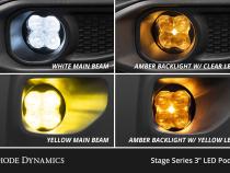 SS3 Type CH LED Fog Light Kit Max ABL White SAE Fog Diode Dynamics