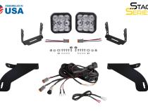 SS5 Bumper LED Pod Light Kit for 2021-2022 Ford F-150, Sport Yellow Combo Diode Dynamics