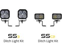 Stage Series Backlit Ditch Light Kit for 2021-2022 Ford F-150, SSC2 Sport Yellow Combo Diode Dynamics