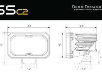 Stage Series 1.5 Inch Roll Bar Reverse Light Kit, SSC2 Sport (Pair) Diode Dynamics