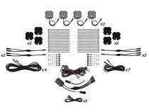 RGBW Rock Light Installer Magnet Mount Kit w/Controller (12-pack)