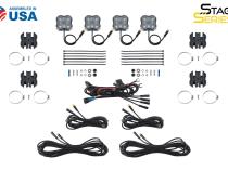 Stage Series SXS Rock Light Installer Kit, White Diffused M8 (4-pack) Diode Dynamics