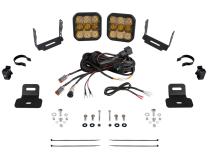 Stage Series Ditch Light Kit for 2017-2024 Can-Am Maverick X3 SS5 Sport Yellow Combo Diode Dynamics