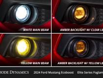 Elite Series Add-On Fog Lamp Kit for 2024 Ford Mustang GT Yellow Diode Dynamics