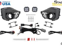 SS3 Add-On Fog Lamp Kit for 2024 Ford Mustang GT White Pro Diode Dynamics