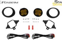 SS3 SAE/DOT Type TS Fog Light Kit Cool White (6000K) Pro (36 watts) White SAE Fog Diode Dynamics