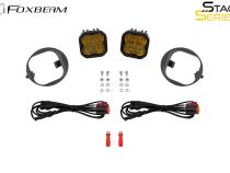 SS3 Sport Honda Element LED Fog Light Kit, White SAE Fog Diode Dynamics
