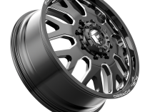 Dually Wheels 22X8.5 FF19D Dually DE19 BK 10 On 225 Gloss Black Milled 170.1 Bore 105 Offset Front Dually Fuel Off Road Wheels
