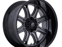 Aluminum Wheels 22X10 Darkstar FC853AB 5 On 114.3/5 On 127 Matte Gunmetal Gray/Black Lip 78.1 Bore 10 Offset Fuel Off Road Wheels