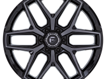 Aluminum Wheels 18X9 Flux 6 FC854BT 6 On 114.3 Gloss Black Brushed Gray Tint 66.06 Bore 20 Offset Fuel Off Road Wheels