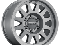 Aluminum Wheels 16x8 Bead Grip MR703 Bolt Pattern 6 On 139.7 Offset 0 Lip Size 1.22 Gloss Titanium SL Method