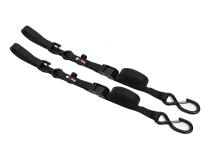 1 Inch x 8' Cam-Lock Tie Down with Soft-Tie 2 Pack Bullring
