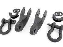 GM Tow Hook to Shackle Conversion Kit w/D-Rings and Rubber Isolators 15-22 Canyon/Colorado Rough Country