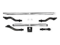Heavy Duty Polished Aluminum Tie Rod and Drag Link Axle Swap Kit Ultimate Dana 60 68.5 Inch Jeep JK 2.5T Note: This No-Flip kit is for Axle Upgrade Options Only Apex Chassis