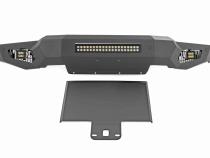 High Clearance Front Bumper LED Lights &amp;amp; Skid Plate Ford F-150 (21-23) Rough Country