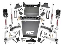 7 Inch Stamped Steel LCA Lift Kit Forged UCA Bracket N3 Struts Silverado/Sierra 1500 (16-18) Rough Country